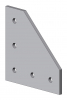 Fastening plate for angle