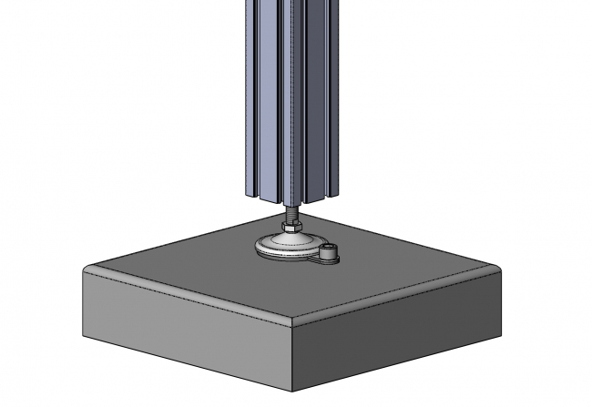 Stell, Fuß, Rostfrei, Stahl, PA, 1040 E 12135 NA 01, 1050 E 12105 NA 01, 1010 E 16215 NA 01