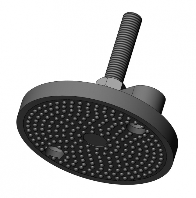 Teller für Gelenkfüsse mit Antirutschplatte Antirutschplatte Gelenkfuß Stellfuß Kunststofffuß Gelenkstellfuß 1112K030SW01 1112K040SW01 1112K050SW01 1112K060SW01 1112K080SW01 1112K080SW02 1112K100SW01