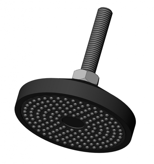 Antirutschplatte Gelenkfuß Stellfuß Kunststofffuß Gelenkstellfuß 1140G030SW01 1140G040SW01 1140G050SW01 1140G060SW01 1140G080SW01 1140G080SW02 1140G100SW01