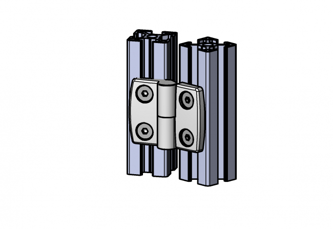 Kunststoffscharnier aushängbar