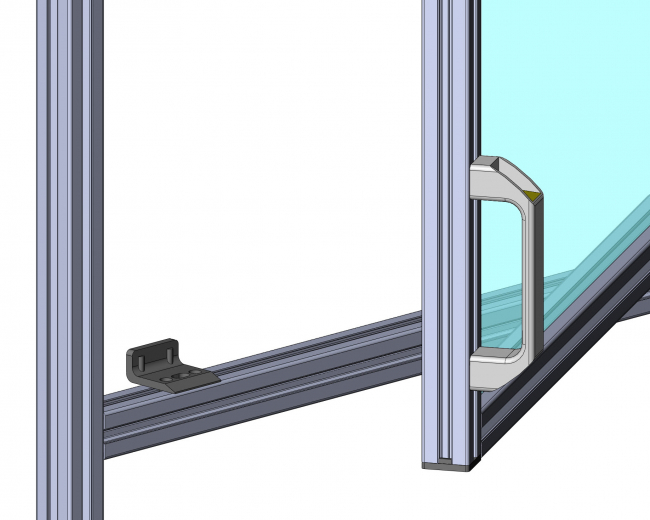 Anschlag, zum Begrenzen des Schwenkbereichs von Türen und Klappen usw. Türanschlag, Türanschläge, Stopper, Begrenzer, Anschlag, Anschläge, Kunststoff, Endanschlag, Endanschläge, 2290 K 0801 SW 01