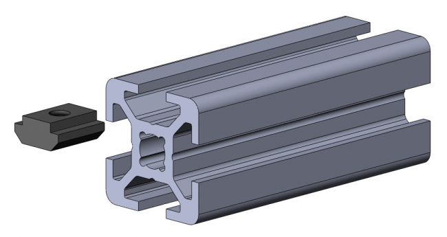Nutenstein Nut 6 mit Führungssteg