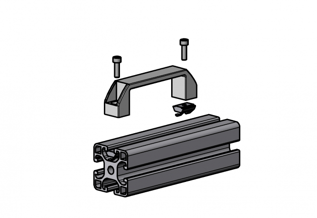 Nutenstein Nut 12, M6 mit Feder, Edelstahl Nutenstein Nut 12, M6 mit Feder, Edelstahl