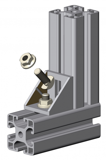 Hammerschraube Nut 8 mit Kugel Edelstahl