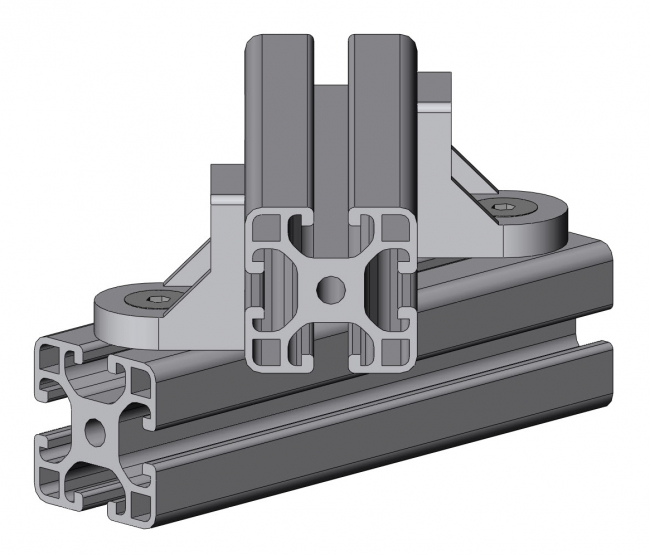 Eckwinkel halbrund Eckwinkel, halbrund, Druckguss, Eckverbinder, Druckgusswinkel, Winkel, Verbinder, Aluwinkel, Aluminiumwinkel, Alu, Aluminium, 4030 A 3037 EL 01, 4030 A 3843 EL 01