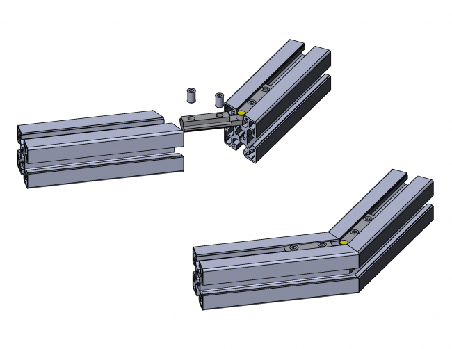 Gelenknutverbinder 114mm (innen)