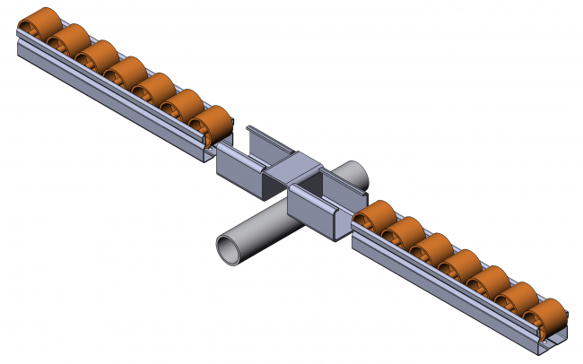 Röllchenleistenaufnahme Verlängerung, Verlängerung, Röllchenleisten, Röllchenleistenaufnahme, Aufnahme, Anschlag, Aufnahme für Röllchenleiste, Zubehör, 5053 S 004 VZ 01