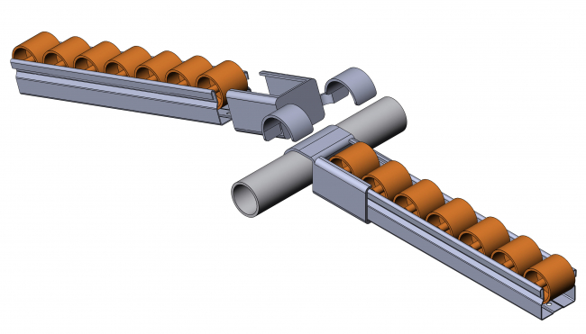 Röllchenaufnahme Gelenk beweglich, Röllchenaufnahme, Gelenk, beweglich, Gelenk beweglich, 5053 S 007 VZ 01