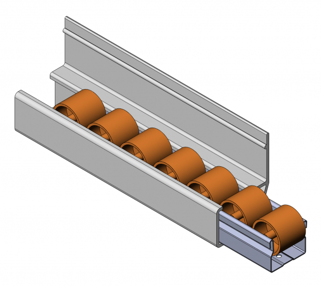 Röllchenleisten Seitenführung schmal, Steg, Seitenführung, schmal, Zubehör, 5060 K 001 WS 01