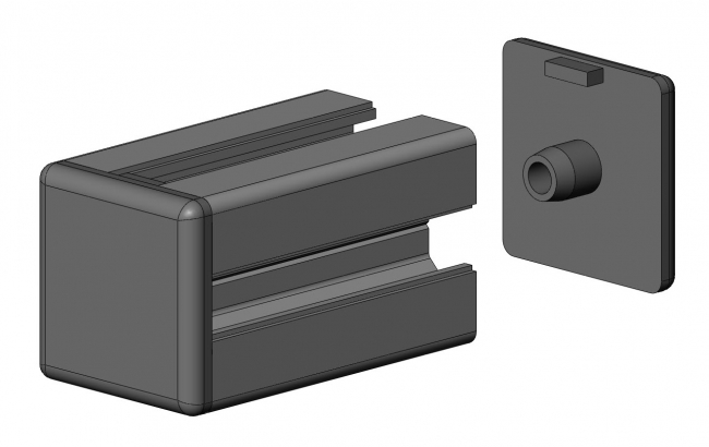Abdeckkappen quadratisch, Abdeckkappe, quadratisch, 6011 K 2020 SW 01, 6011 K 3030 SW 01, 6011 K 4040 SW 01, 6011 K 4545 SW 01, 6011 K 5050 SW 01, 6011 K 6060 SW 01, 6011 K 8080 SW 01, 6011 K 9090 SW 01, 6011 K 3030 SI 01, 6011 K 4545 SI 01