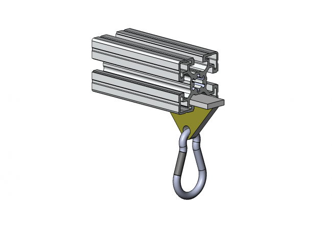 Karabinerhaken 6284 S 6006 VZ 01, Carabiner, Karabinerhaken, Karabiner, Stahl, D 6, 60 DIN 5299, Sicherung, gesichert, Feuerwehrhaken, WLL, 120kg