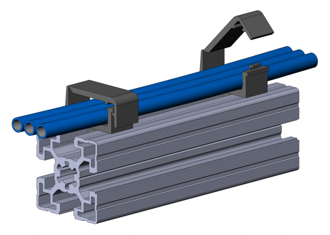 Kabelclip 1-Kammer Kabelclip 1-Kammer, Kabelclip, 1-Kammer, Kammer, Kabelbefestigung, PA, Zubehör, Nut 8, Nut 10, 6333 K 0801 SW 01, 6333 K 1001 SW 01