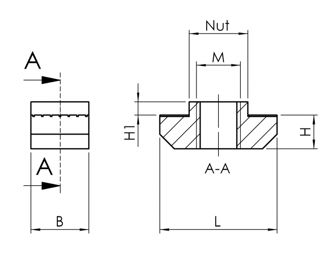 Hammermutter Nut 8 Hammermutter Nut 8