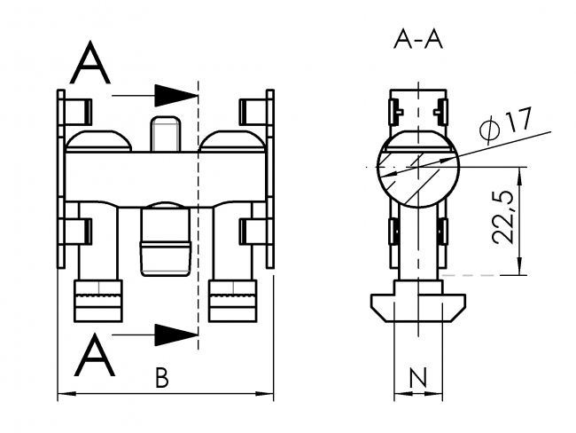 Bolzenverbinder, Nut 10, Spannverbinder, Bolzenverbinder Nut 10, Bolzenverbinder 40, Bolzenverbinder 50, Bolzenverbinder 60, Bolezenverbinder 80, Bolzenverbinder 90, 4610 S 1040 VZ 01, 4610 S 1045 VZ 01, 4610 S 1060 VZ 01, 4610 S 1080 VZ 01, 4610 S 1090 VZ 01