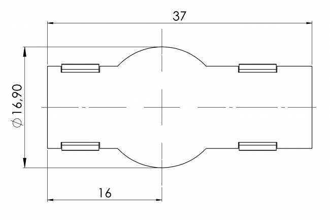 Abdeckkappe für Bolzenverbinder Nut 10 Abdeckkappe, Bolzenverbinder, Schnellverbinder, Schnellspannverbinder, Blende, Abdeckung, Nutabdeckung, Bohrungsabdeckung, Bohrungsblende, Kappe, 4699 K 017 SW 01, 4699 K 017 SI 01