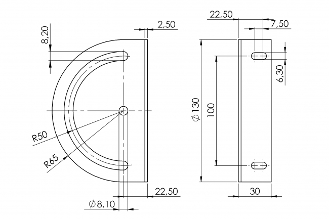 Schwenkhalter, 180° Halter, Winkelhalterung, Verstellhalterung, Winkelverstellung, 4804 S 0001 VZ 01