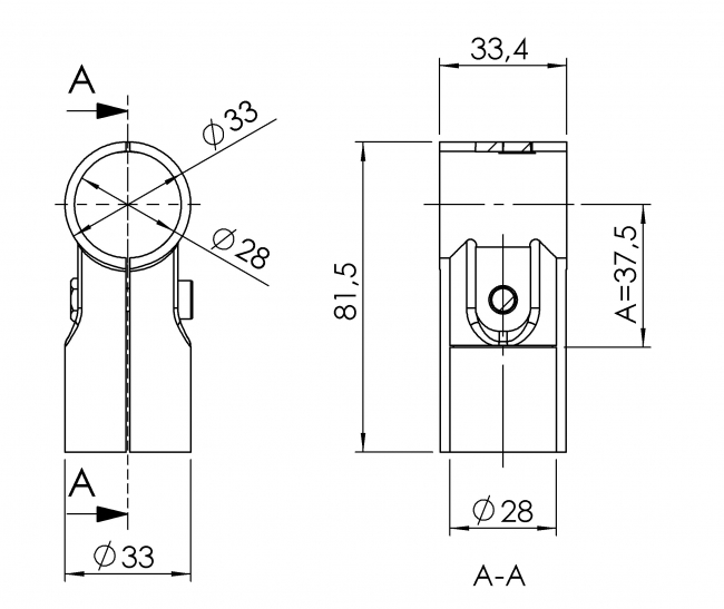 Verbinder-90° 1-fach, Verbinder 90°, Verbinder 90 Grad, Verbinder-90-Grad, T Verbinder, T-Verbinder, T, Endverbinder, Querverbinder, Rohrprofilsystem, Rohrverbinder, Rohr Verbinder, Rohr, Verbinder, 5012 S 001 SW 01