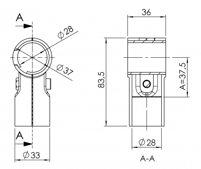 Verbinder 90° 1-fach mit Kunststoffeinlage Verbinder 90° 1-fach mit Kunststoffeinlage, Verbinder 90°, Verbinder 90 Grad, T Verbinder, T-Verbinder, T, T-Verbinder mit Kunststoffeinlage, Kunststoffeinlage, Schoneinlage, Schonverbinder, Rohrprofilsystem, Rohrverbinder, Rohr Verbinder, Rohr, Verbinder, 5013 S 001 SW 01