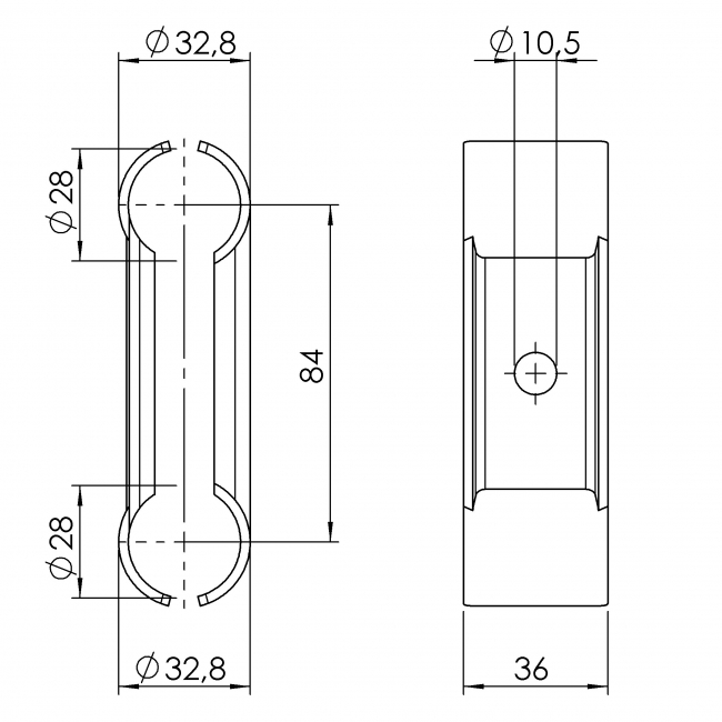 Aufnahme-Set für Rollen Aufnahme-Set für Rollen, Rollenaufnahme, Doppelschelle, Schelle, Rollenschelle, Paralellverbinder, Parallellaufnahme, Rollenbefestigung, Rohrprofilsystem, Rohrverbinder, Rohr Verbinder, Rohr, Verbinder, 5032 S 001 VZ 01