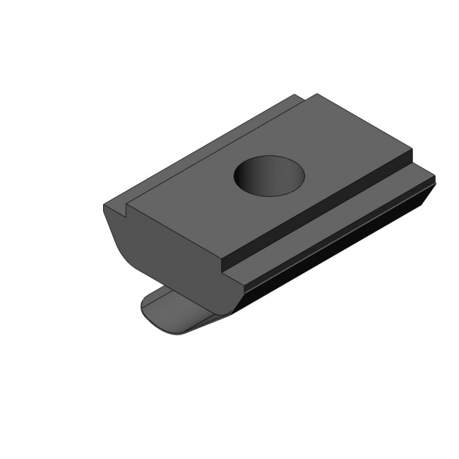 Nutenstein Nut 8 trapez, mit Führung, einschwenkbar, mit Feder Nutenstein Nut 8 trapez, mit Führung, einschwenkbar, mit Feder