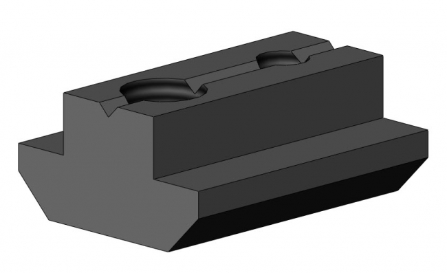 Nutenstein fixierbar Nut 10 mit Führung Nutenstein fixierbar Nut 10 mit Führung