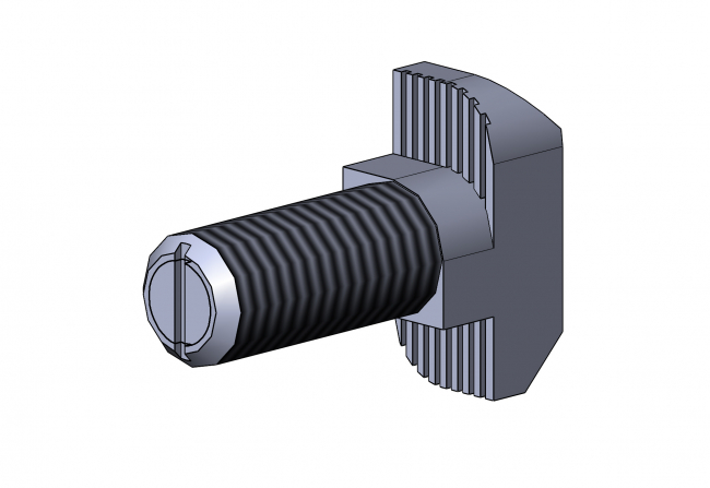 Hammerschraube Nut 8 M8 Hammerschraube. M8, Nut 8, x20, x25, x30, Stahl, verzinkt, TecEnMa, 3310 S 080820, VZ02