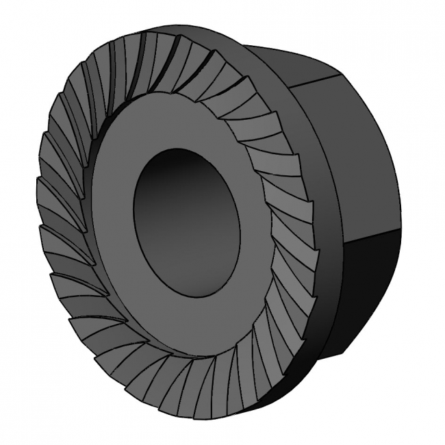 Flanschmutter Ripp Stahl Flanschmutter, Ripp, Stahl, M6, M8, Flanschmutter Ripp, 3610 S 06 VZ 01, 3610 S 08 VZ 01