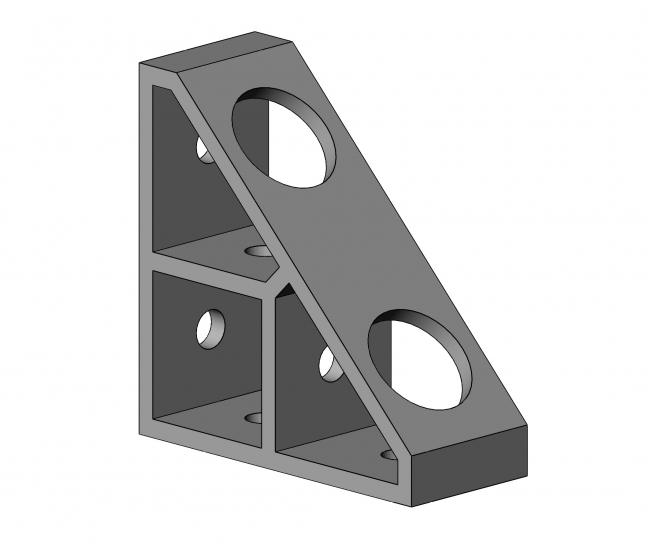 Eckwinkel gezogen 1N, schwer Eckwinkel gezogen 1N, schwer, Schwerlastwinkel, Nut 10, Aluminium, Alu, ESD, 4020 A 3480 EL 01, 4020 A 3990 EL 01