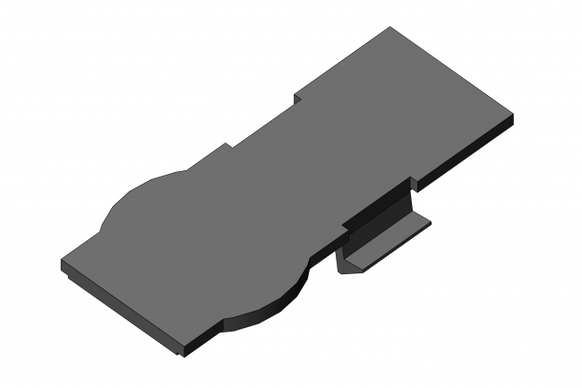 Abdeckkappe für Bolzenverbinder Nut 8 Abdeckkappe, Bolzenverbinder, Schnellverbinder, Schnellspannverbinder, Blende, Abdeckung, Nutabdeckung, Bohrungsabdeckung, Bohrungsblende, Kappe, 4699 K 011 SW 01, 4699 K 011 SI 01