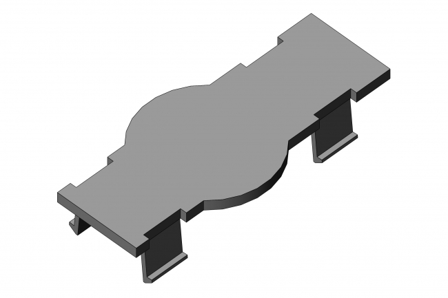 Abdeckkappe für Bolzenverbinder Nut 10 Abdeckkappe, Bolzenverbinder, Schnellverbinder, Schnellspannverbinder, Blende, Abdeckung, Nutabdeckung, Bohrungsabdeckung, Bohrungsblende, Kappe, 4699 K 017 SW 01, 4699 K 017 SI 01