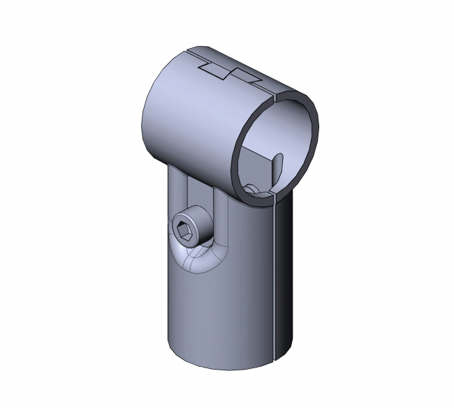 Verbinder-90° 1-fach, Verbinder 90°, Verbinder 90 Grad, Verbinder-90-Grad, T Verbinder, T-Verbinder, T, Endverbinder, Querverbinder, Rohrprofilsystem, Rohrverbinder, Rohr Verbinder, Rohr, Verbinder, 5012 S 001 SW 01