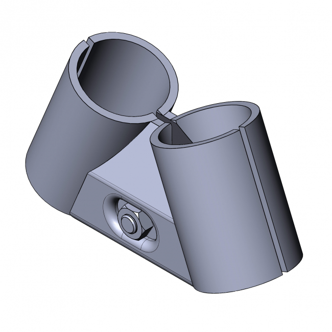 Endverbinder 45° Endverbinder 45°, Eckverbinder, 45°, 45 Grad, 45, Grad, Rohrprofilsystem, Rohrverbinder, Rohr Verbinder, Rohr, Verbinder, Diagonal, Diagonalverbinder, 45° Verbinder, 5021 S 001 SW 01