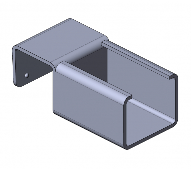 Röllchenleistenaufnahme, Zubehör, ohne Anschlag, 5053 S 001 VZ 01