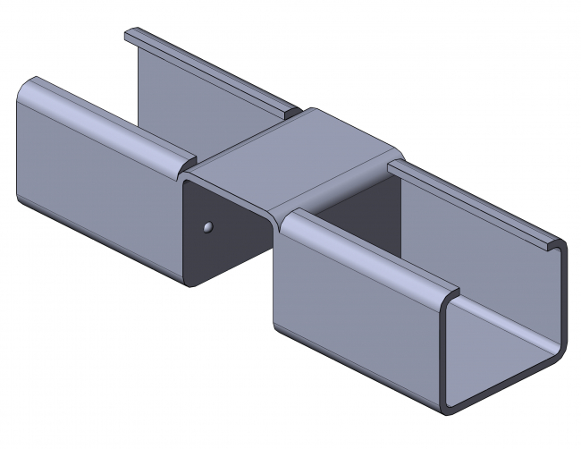 Röllchenleistenaufnahme Verlängerung, Verlängerung, Röllchenleisten, Röllchenleistenaufnahme, Aufnahme, Anschlag, Aufnahme für Röllchenleiste, Zubehör, 5053 S 004 VZ 01