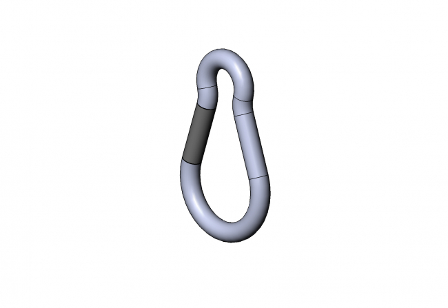 Karabinerhaken 6284 S 6006 VZ 01, Carabiner, Karabinerhaken, Karabiner, Stahl, D 6, 60 DIN 5299, Sicherung, gesichert, Feuerwehrhaken, WLL, 120kg