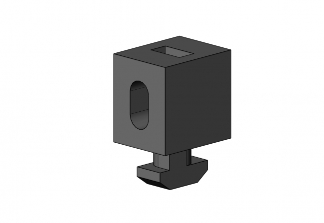 Uniblock black Uniblock, PVC hard, PVC, face elements, holder, Accessories, flexible, Nut 10, 6302 K 1006 SW 01