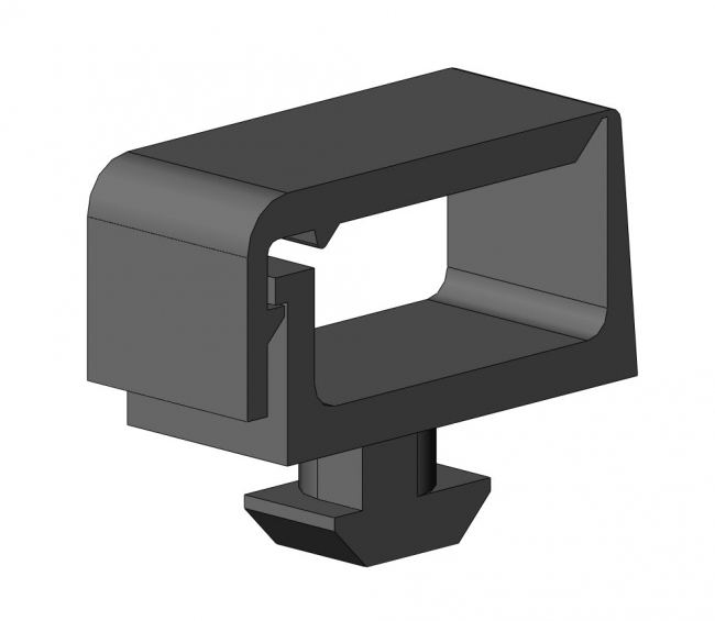 Kabelclip 1-Kammer Kabelclip 1-Kammer, Kabelclip, 1-Kammer, Kammer, Kabelbefestigung, PA, Zubehör, Nut 8, Nut 10, 6333 K 0801 SW 01, 6333 K 1001 SW 01